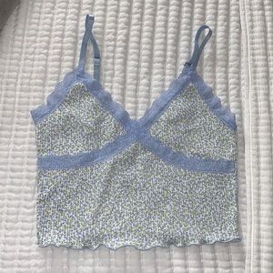 Floral tank crop top